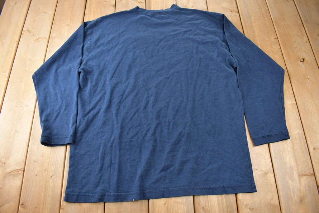 Vintage 1990s Weaver Tough Clothing Long Sleeve Graphic T Shirt Made In USA