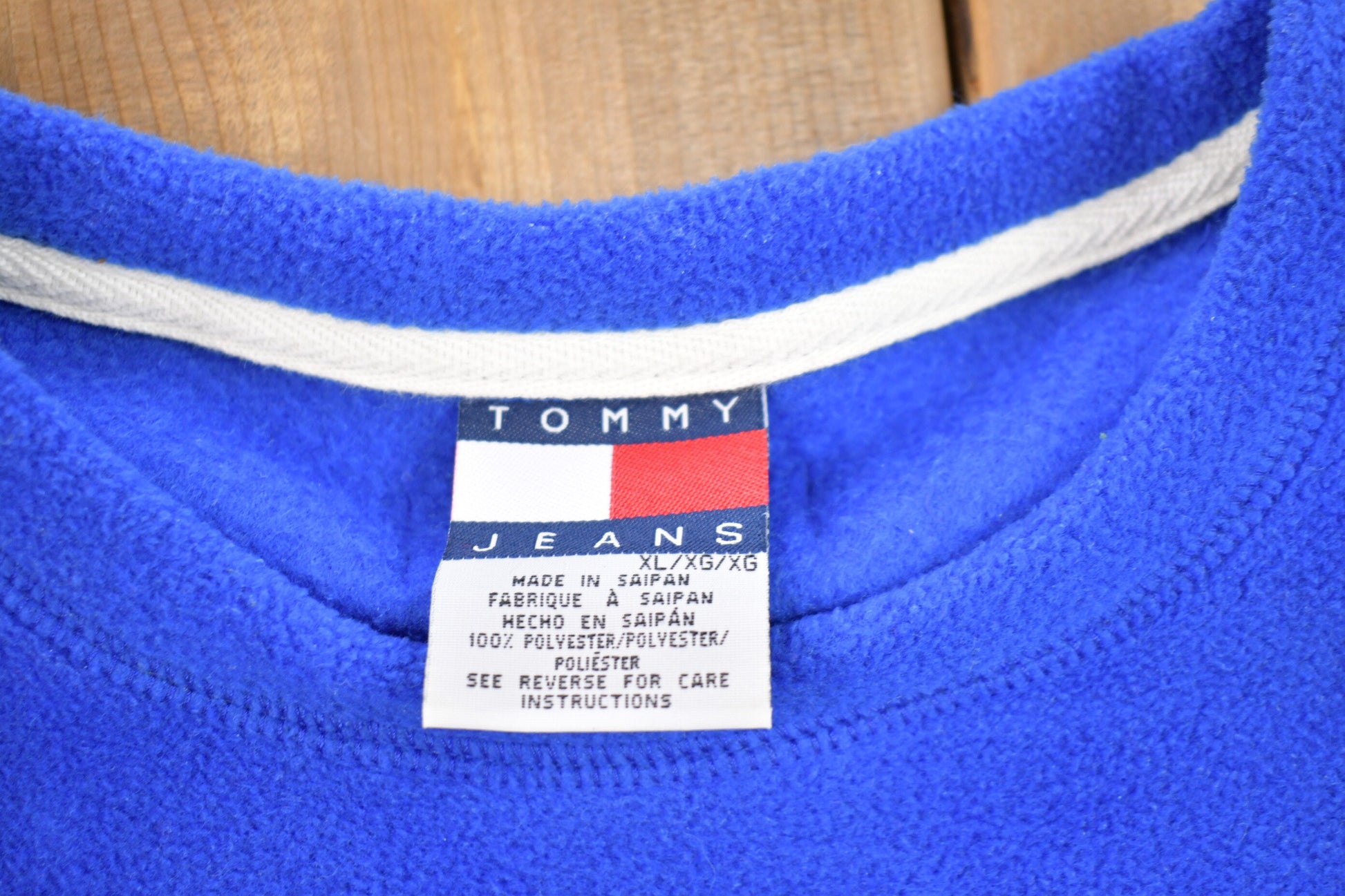 Vintage 1990s Tommy Hilfiger Jeans Fleece Sweater