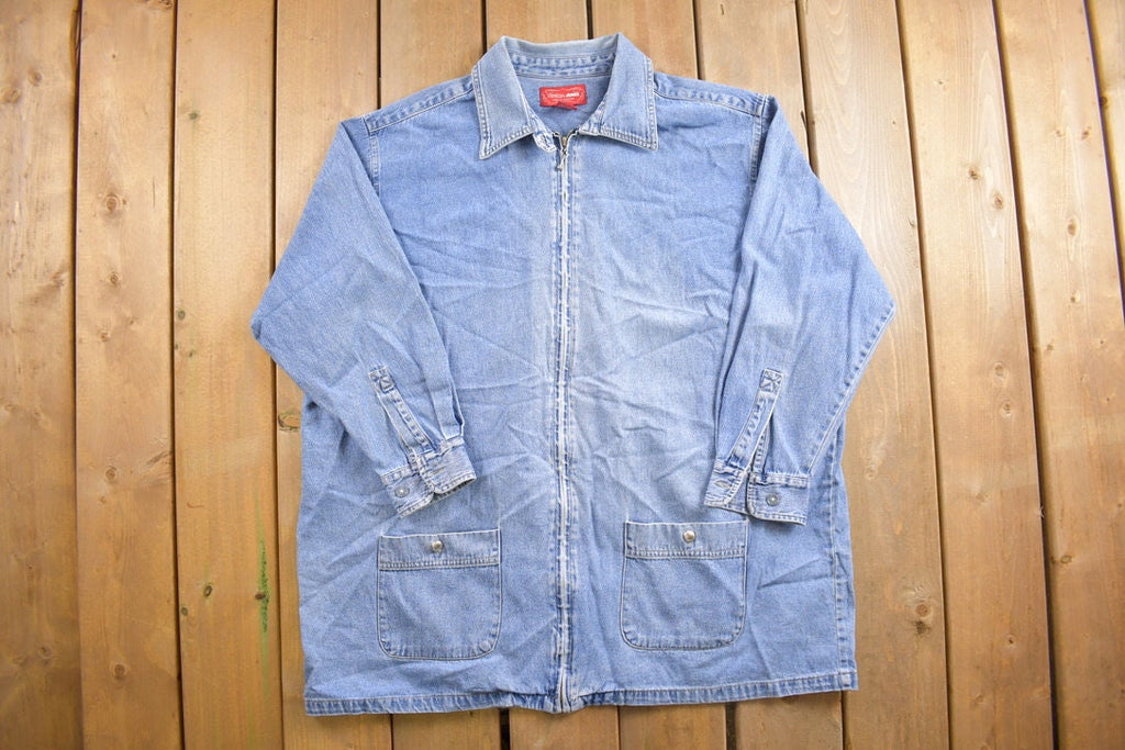 Vintage 1990s Venezia Jeans Denim Jean Shacket