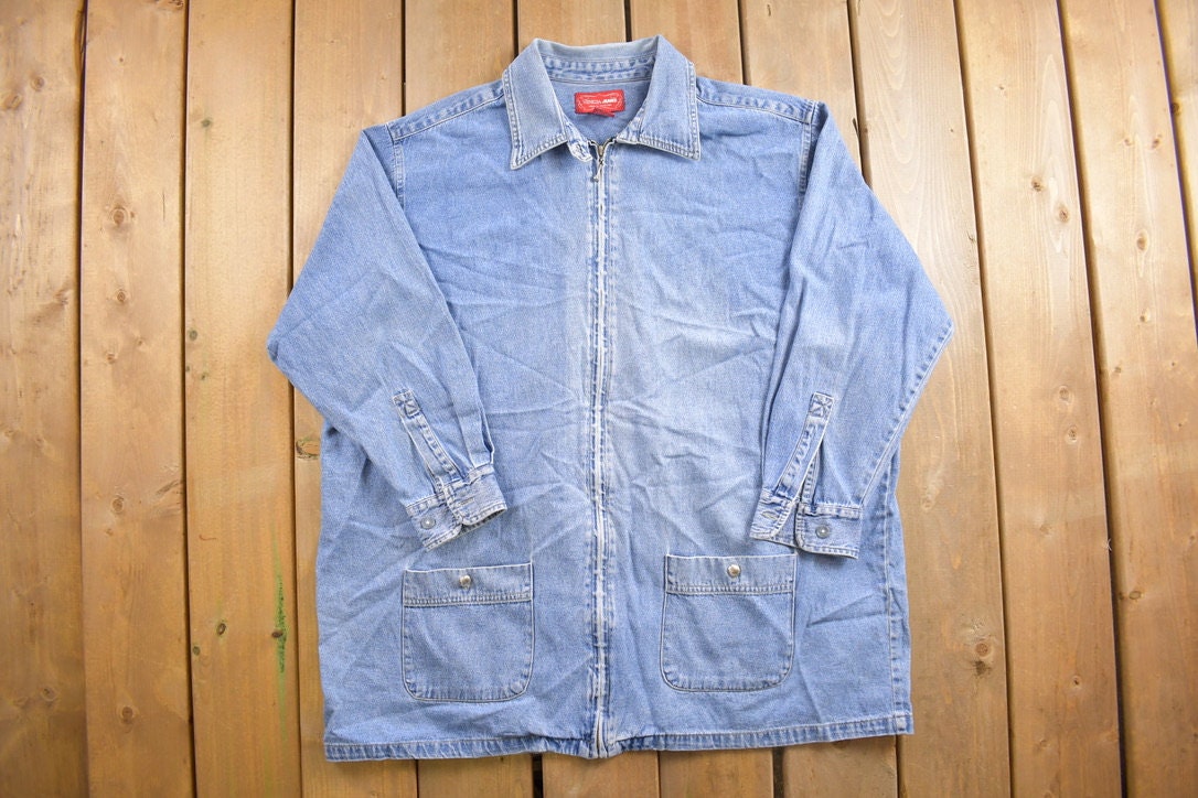 Vintage 1990s Venezia Jeans Denim Jean Shacket
