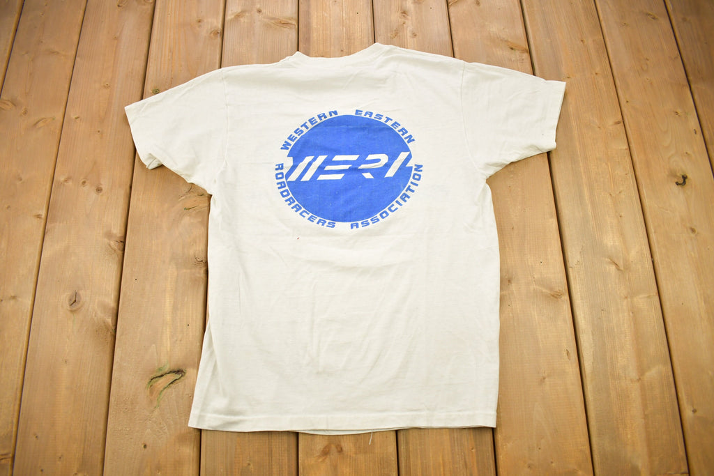 Vintage 1980s Road Racer MERI Speed Bike Graphic T Shirt