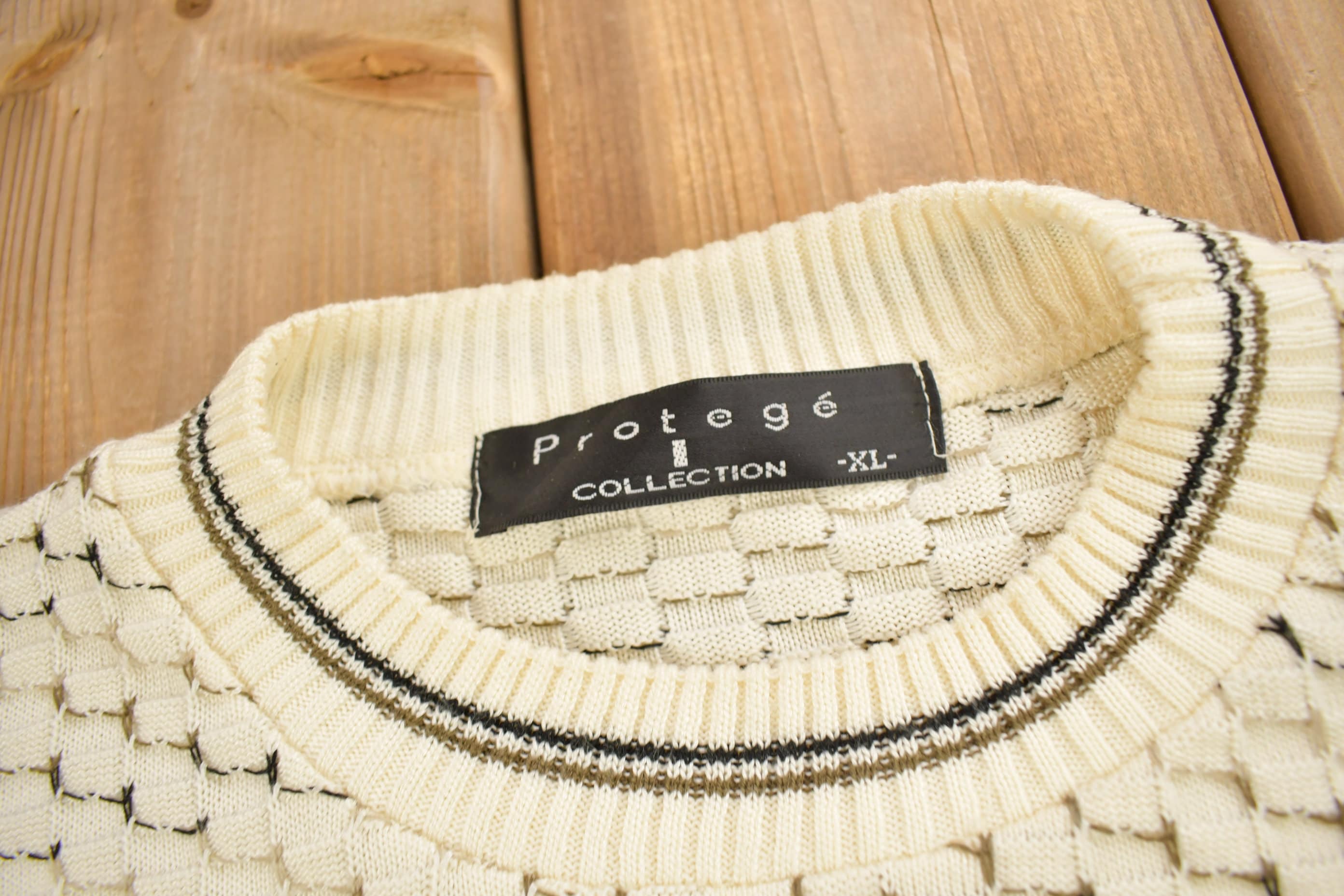Vintage 1990s Protégé Knitted Crewneck Sweater