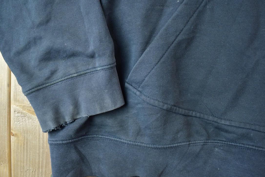 Vintage 1990s Nike Embroidered Mini Swoosh Full Zip Hoodie Sweatshirt