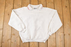 Vintage 1990s Franklin Mills WMC Embroidered Collared Sweatshirt Womens L