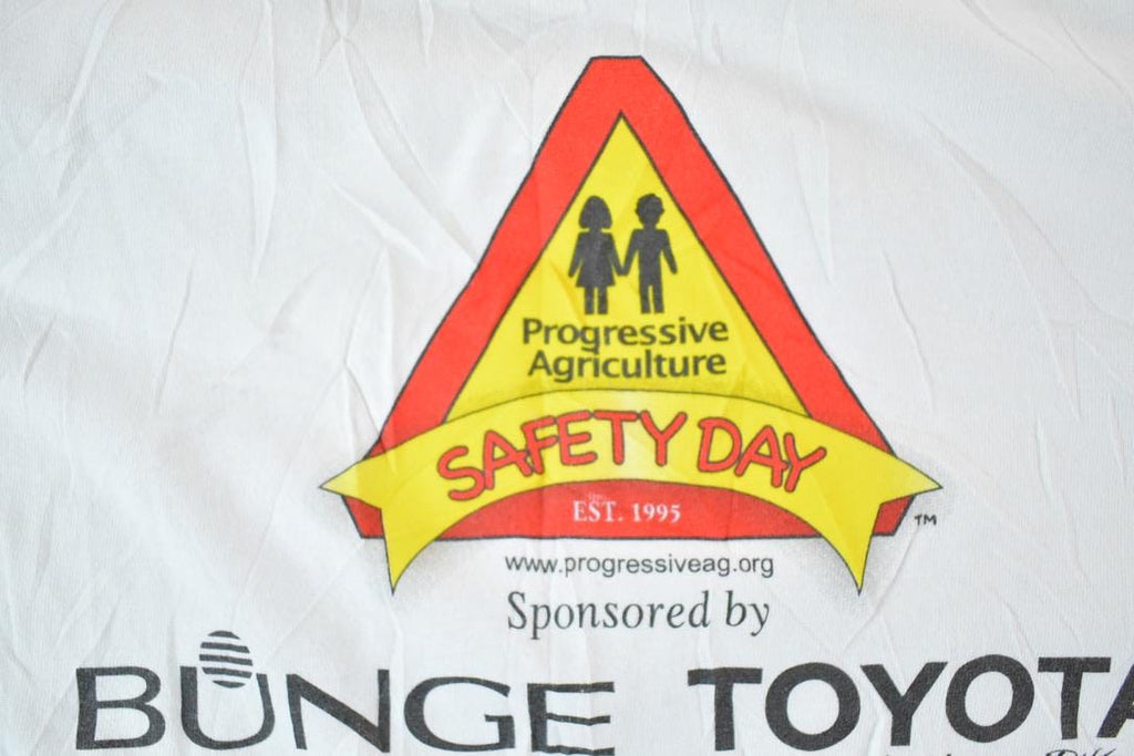 Vintage 1990s Agriculture Safety Day Souvenir Single Stitch Graphic Print T-Shirt Made In USA