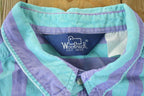 Vintage 1990s Woolrich Striped Button Up
