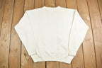 Vintage 1990s Structure Embroidered Knit Crewneck Sweater