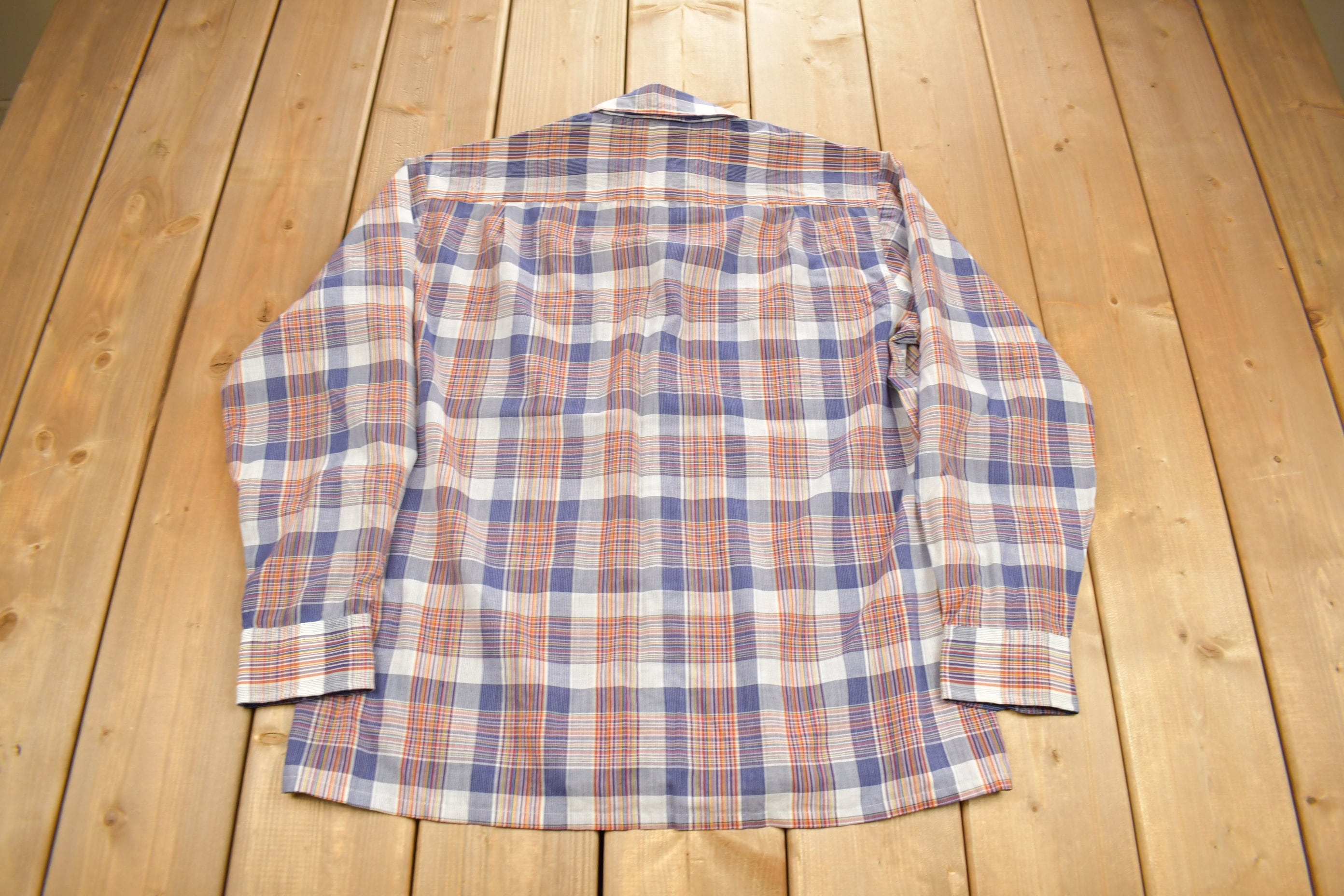 Vintage 1980s Town Craft JC Penney Flannel Button Up Shirt
