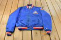 Vintage 1980s New England Patriots NFL Satin Snap Button Bomber Jacket Men's Medium