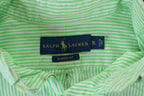 Vintage 1990s Ralph Lauren Mint striped Button Up Shirt