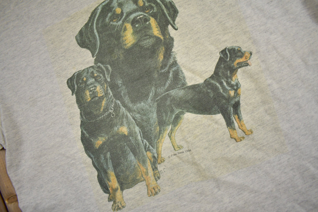 Vintage 1994 Rottweiler Dog Graphic T-Shirt