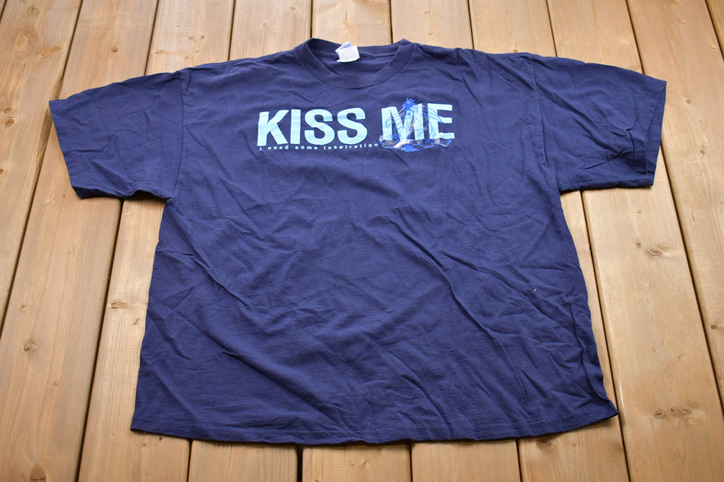 Vintage 1990s Kiss Me Eeyore Disney Graphic T-Shirt