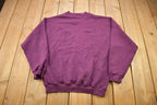 Vintage 1990s Blank Purple Crewneck Sweatshirt
