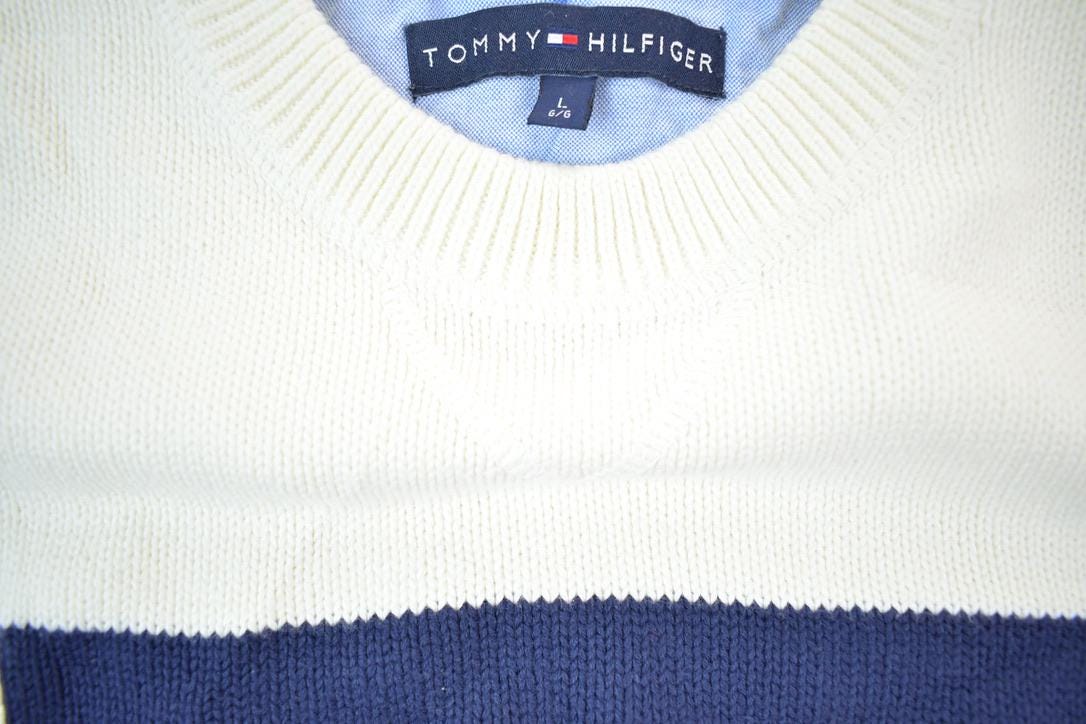 Vintage 1990s Tommy Hilfiger Embroidered Knitted Sweater
