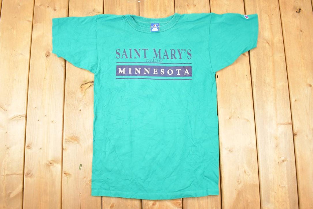 Vintage 1990s Champion St Mary's Minnesota Collegiate T-Shirt Men's S
