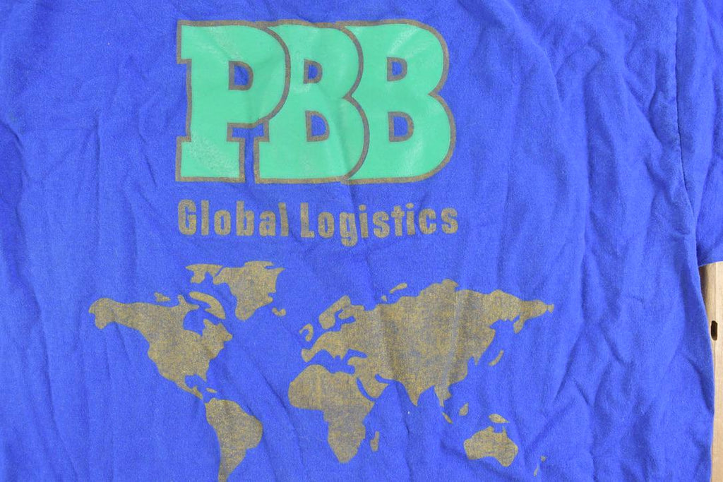 Vintage 1990s PBB Global Logistics Graphic T-Shirt