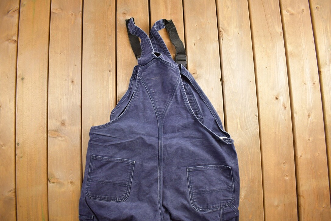 Vintage 1990s Carhartt Double Knee Canvas Overalls Size 40x32