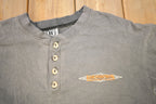 Vintage 1990s Harley Davidson Motorcycles Sarnia Ontario Long Sleeve Henley T-Shirt