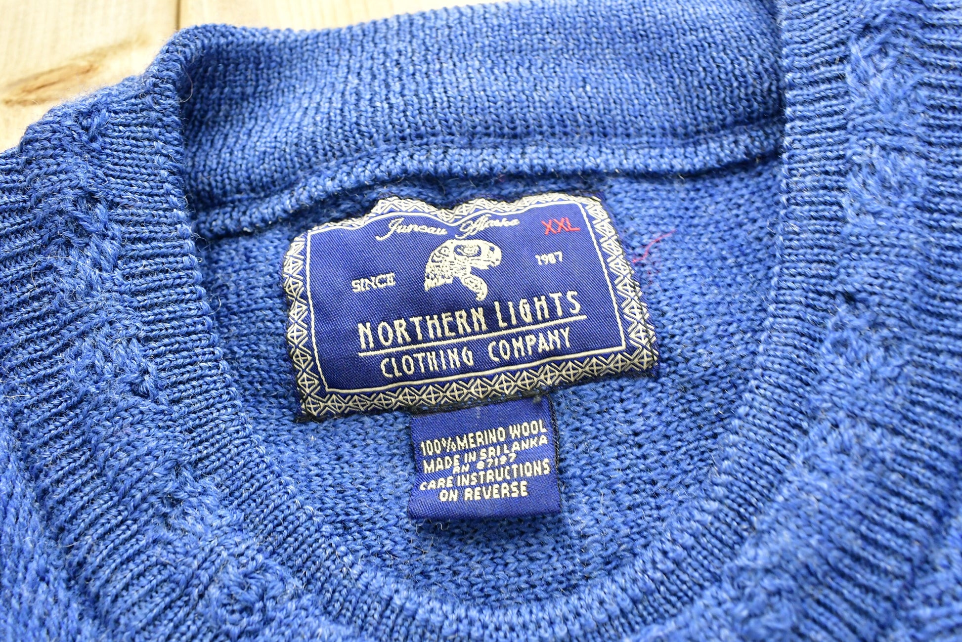 Vintage 1990's 3D Cable Knit 100% Wool Sweater