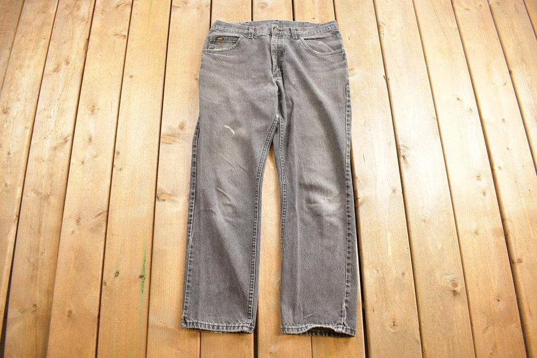 Vintage 1990's Lee Grey Jeans Size 33 x 28.5