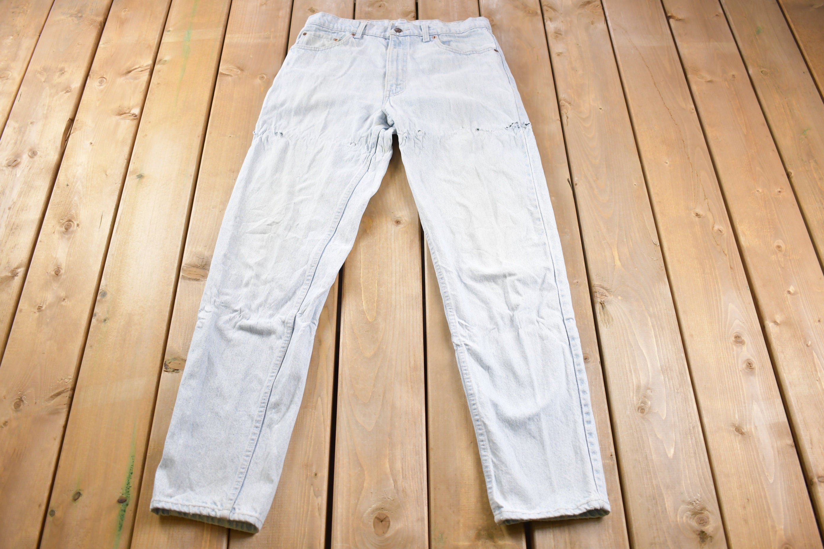 Vintage 1980s Levi 550s Red Tab Jeans Size 32 x 30
