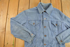 Vintage 1960s Denim Native American Themed Jacket /