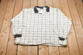 Vintage 1990s Faded Glory Quarter Button Sweatshirt