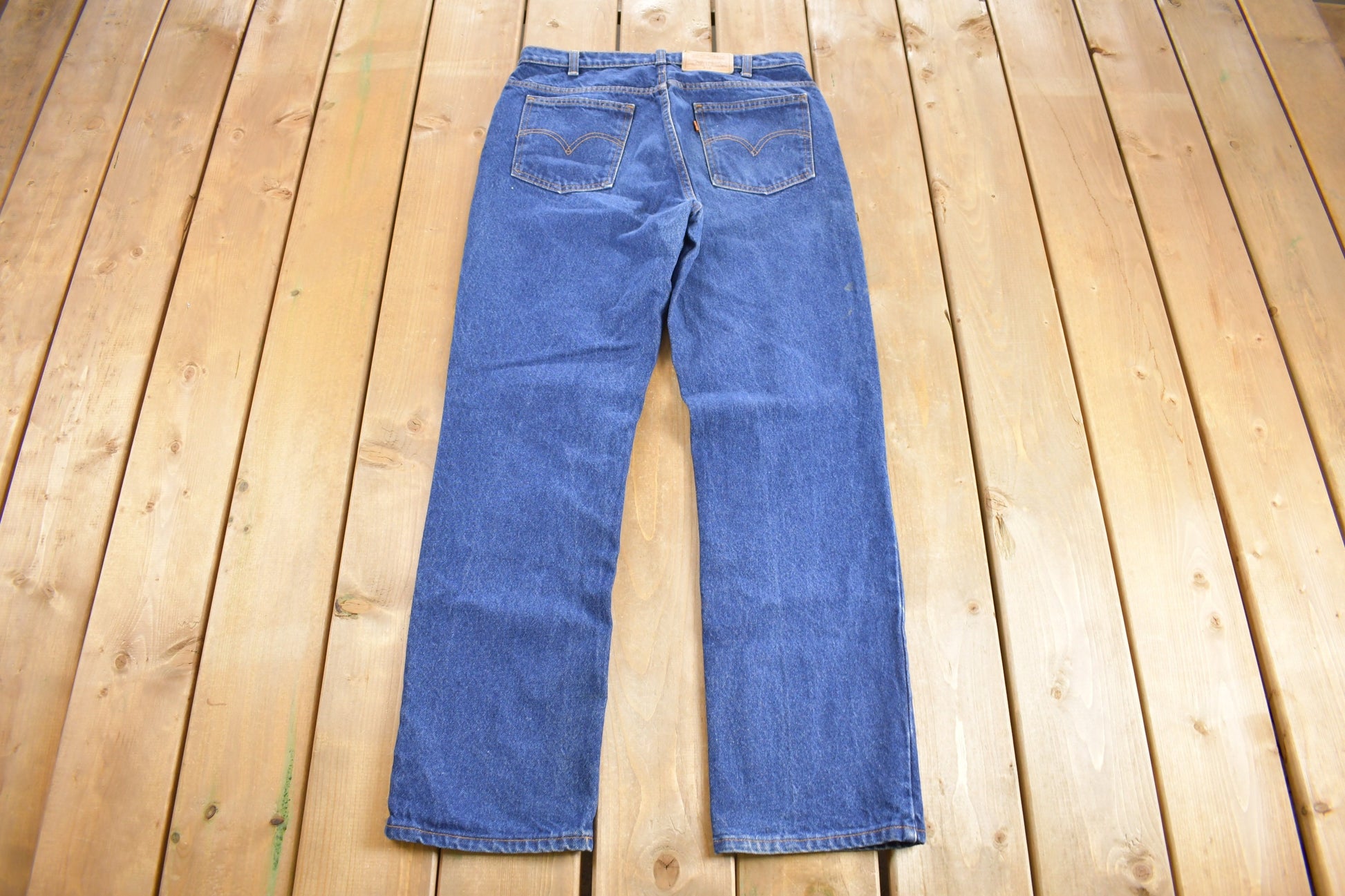 Vintage 1970S Levi's 619 Orange Tab Jeans Size 34 x 32