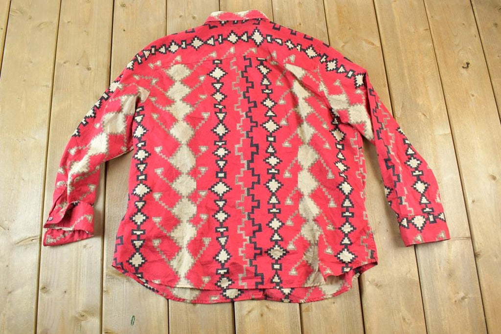 Vintage 1990s Lauren Ralph Lauren Western Button Up Shirt