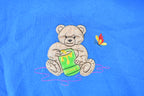 Vintage 1990s Cute Embroidered Honey Bear Crewneck Sweater