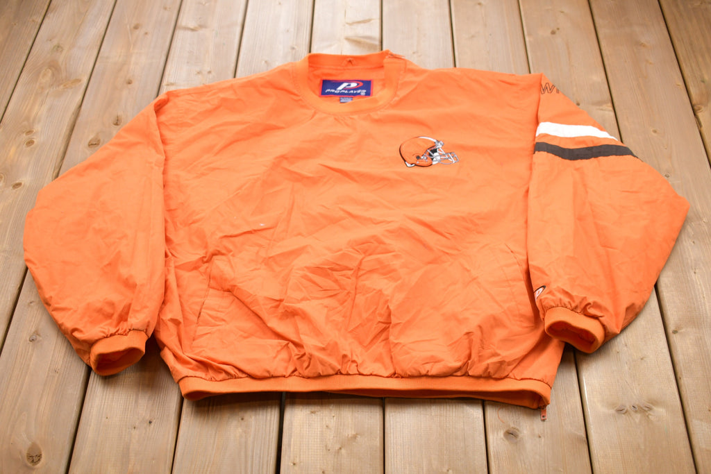 Vintage 1990s Cleveland Browns NFL Pullover Windbreaker Jacket