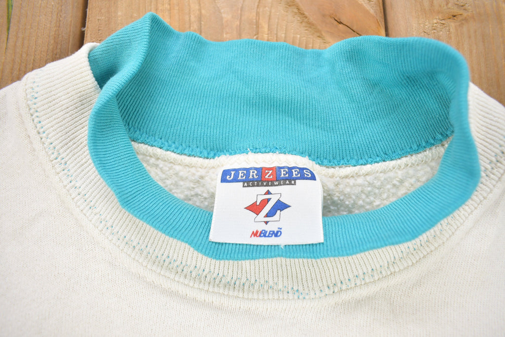 Vintage 1990s Feather Theme Crewneck Sweatshirt