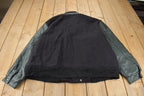 Vintage 1990s Jaguar Embroidered Leather & Wool Jacket Made In Canada Size XL