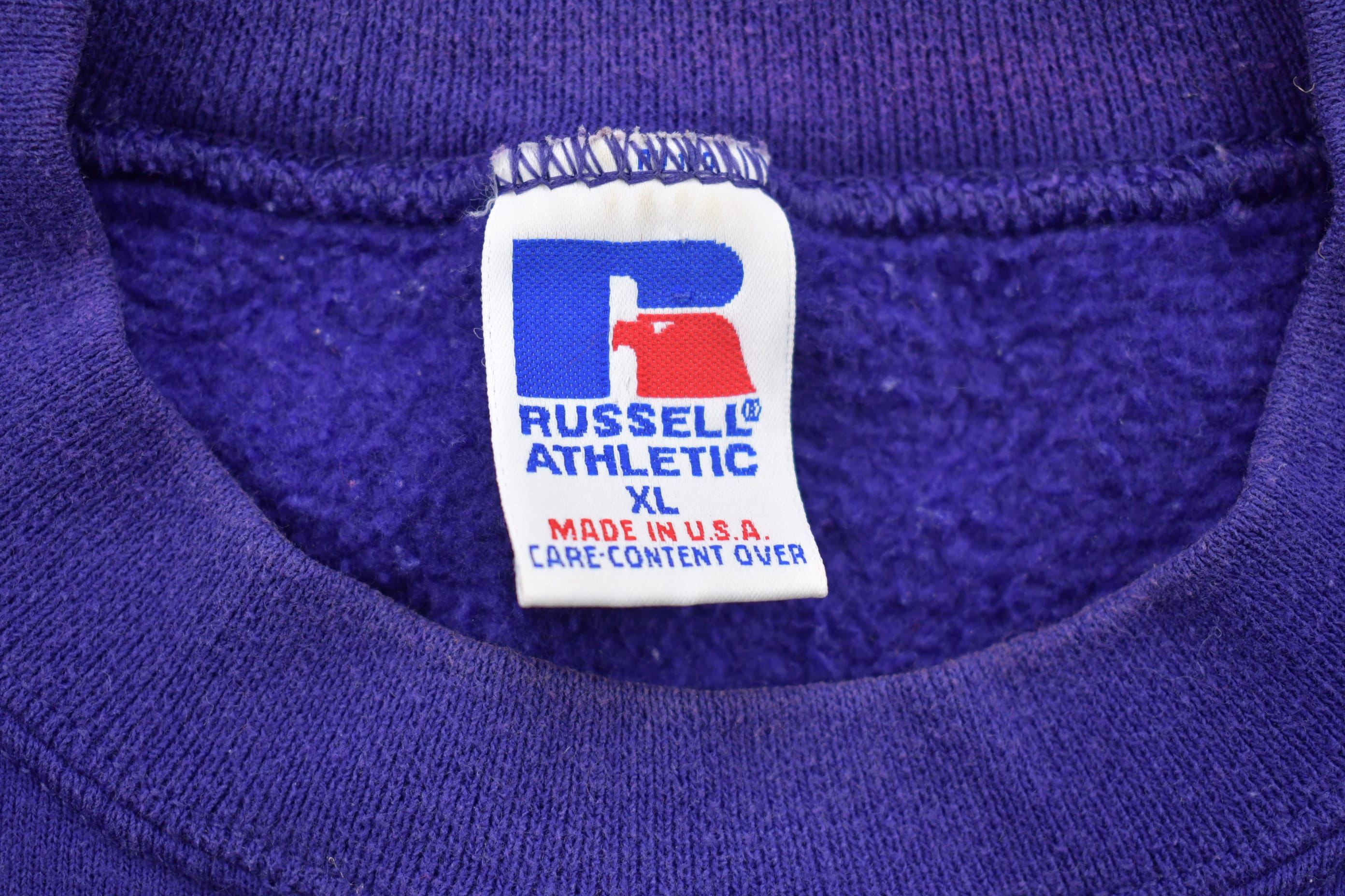 Vintage 1990s Russell Athletic No Mercy Tour Triway Football Crewneck Sweatshirt