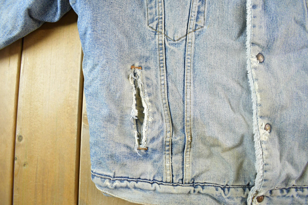 Vintage 1980s Levi's Sherpa Lined Denim Jean Jacket Men's 2XL