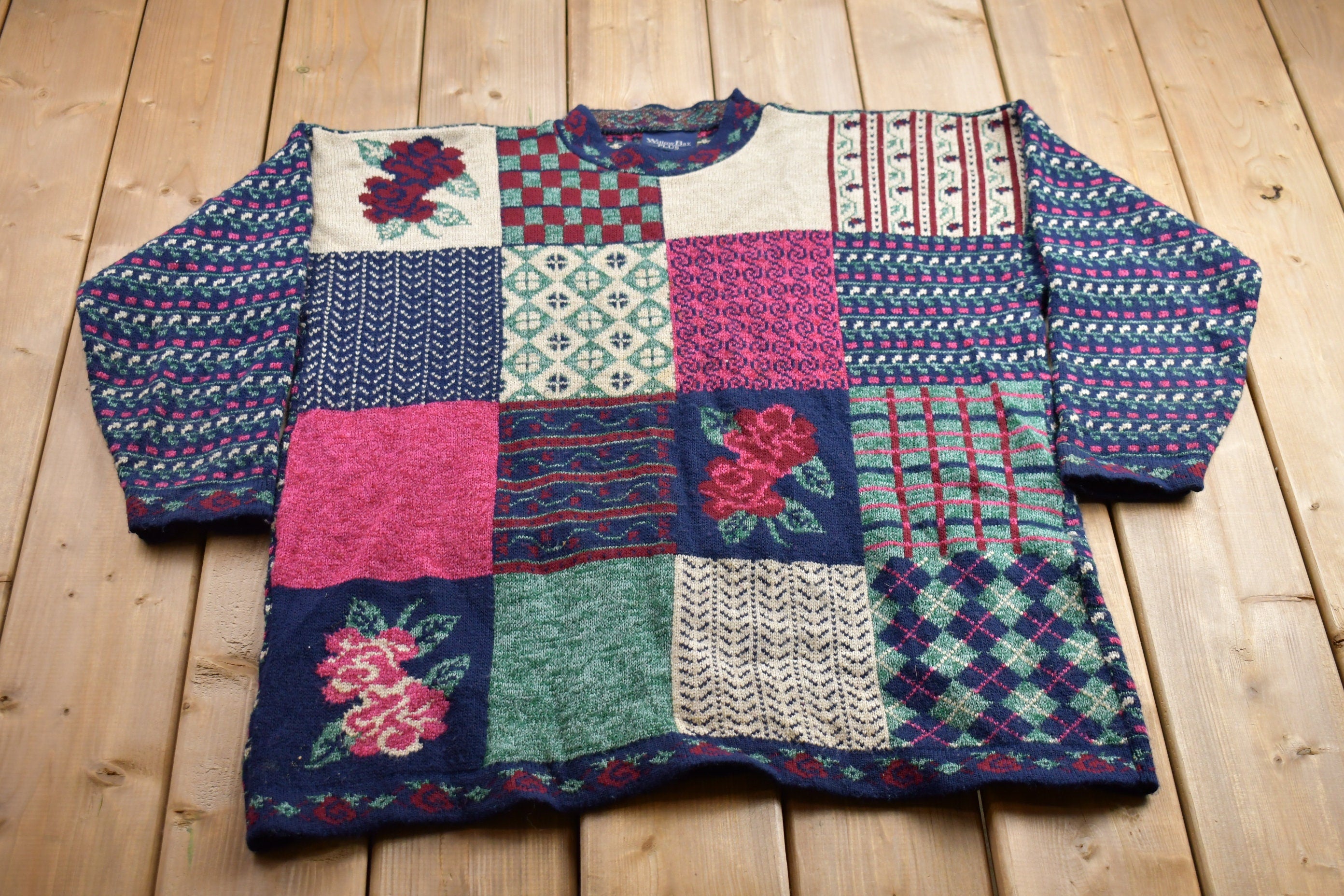Vintage 1990s Willow Bay Knitted Crewneck Sweater