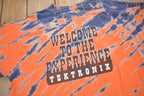 Vintage 1990s Welcome To the Experience Tektronix Graphic Tie Dye T Shirt