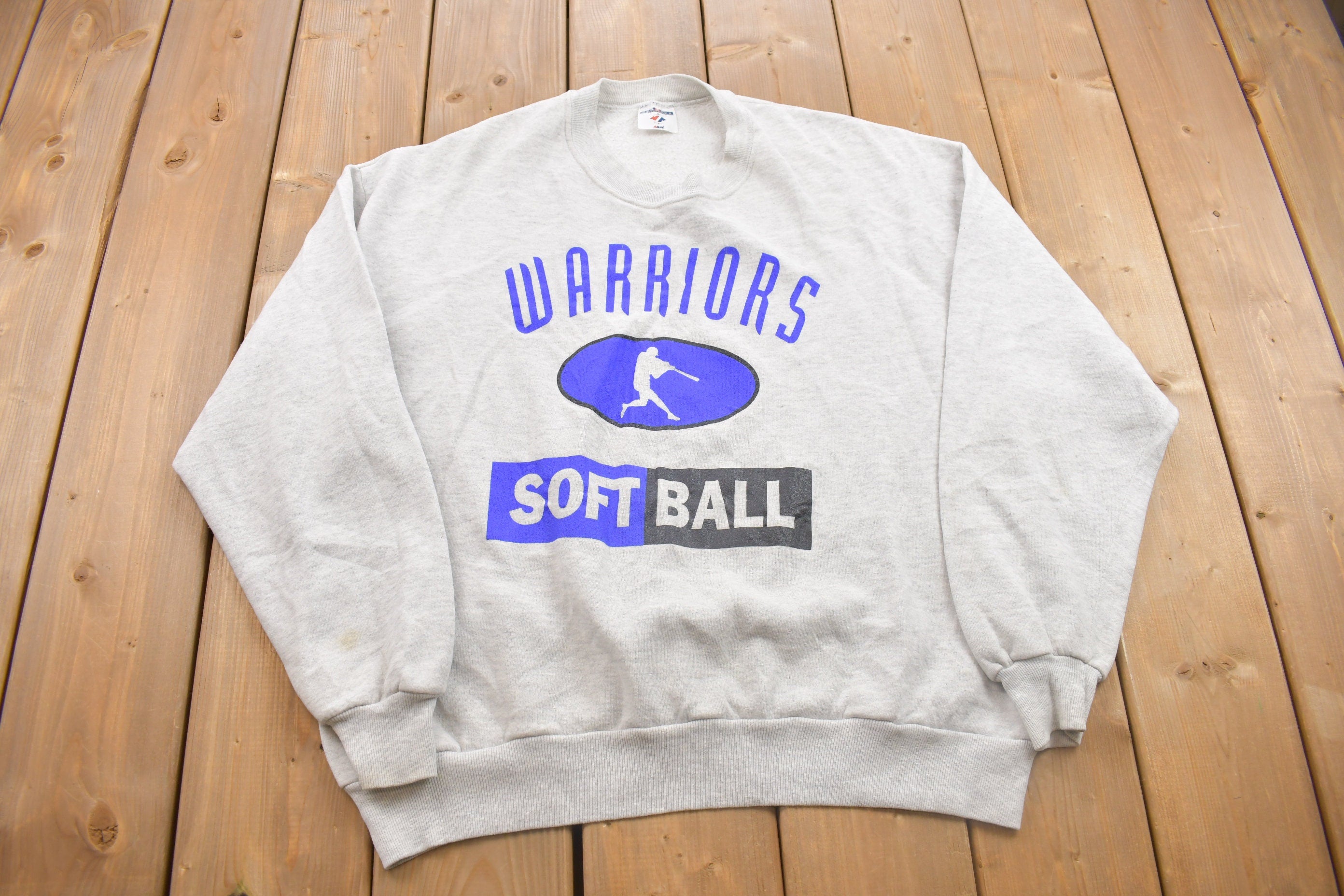 Vintage 1990s Warriors Softball Crewneck Sweatshirt