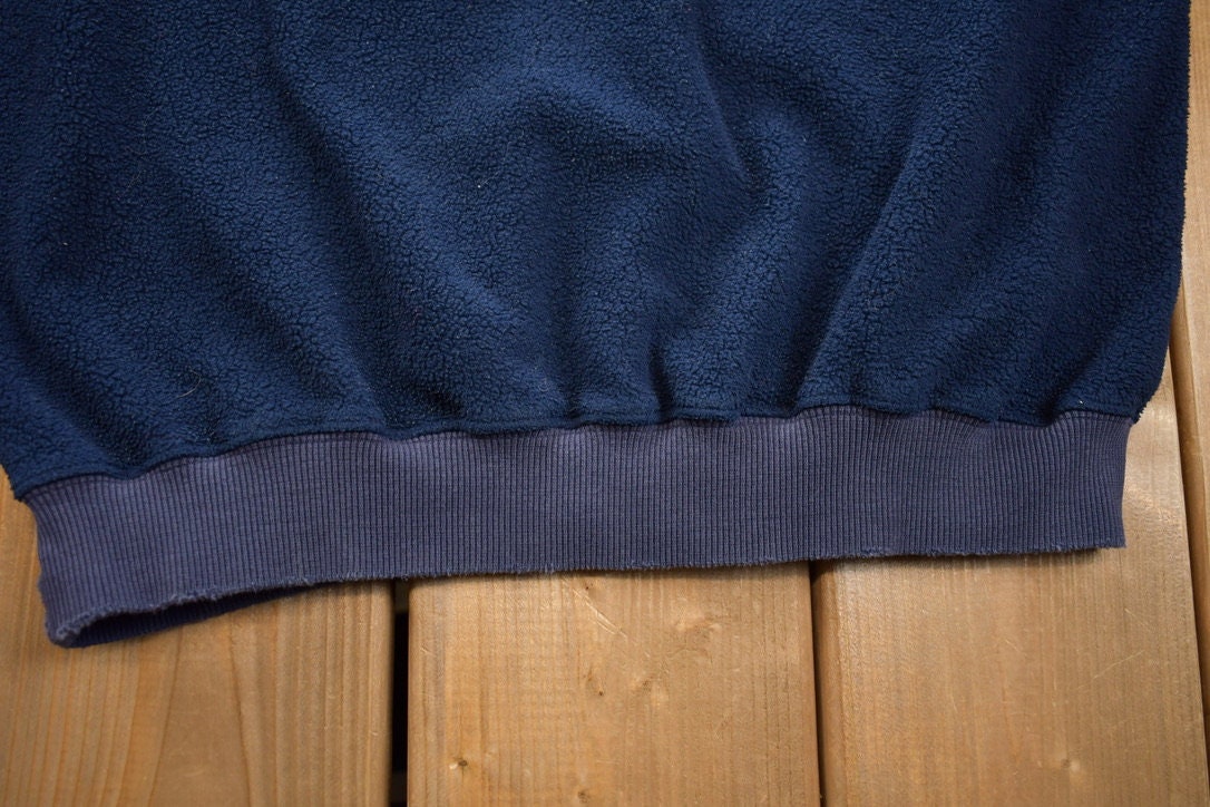 Vintage 1990s 100 Acre Wood Winnie The Pooh Disney Fleece Crewneck / Vintage Sweatshirt / Vintage Disney / Embroidered / Vintage Cartoons