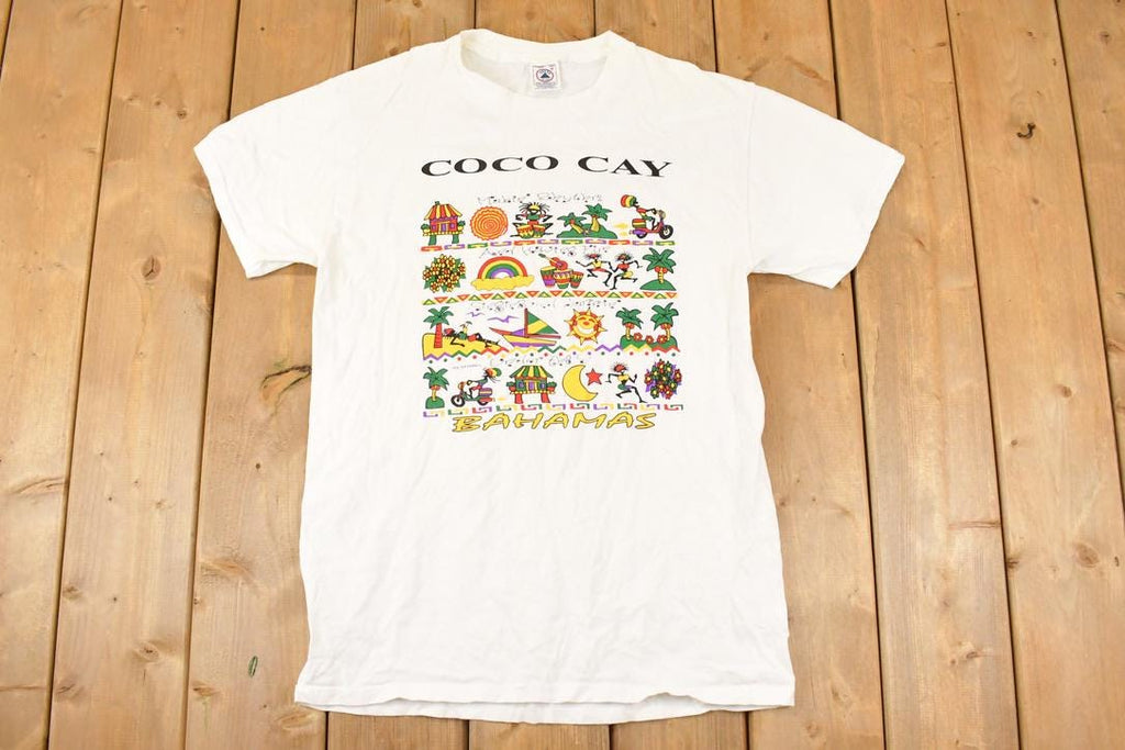 Vintage 1990s Coco Cay Souvenir Travel T-Shirt Men's M