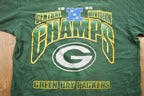 Vintage 1995 Green Bay Packers Central Division Champs NFL Graphic T-Shirt