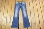 Vintage Y2K Miss Me Bedazzled Low Rise Jeans Size 26x31