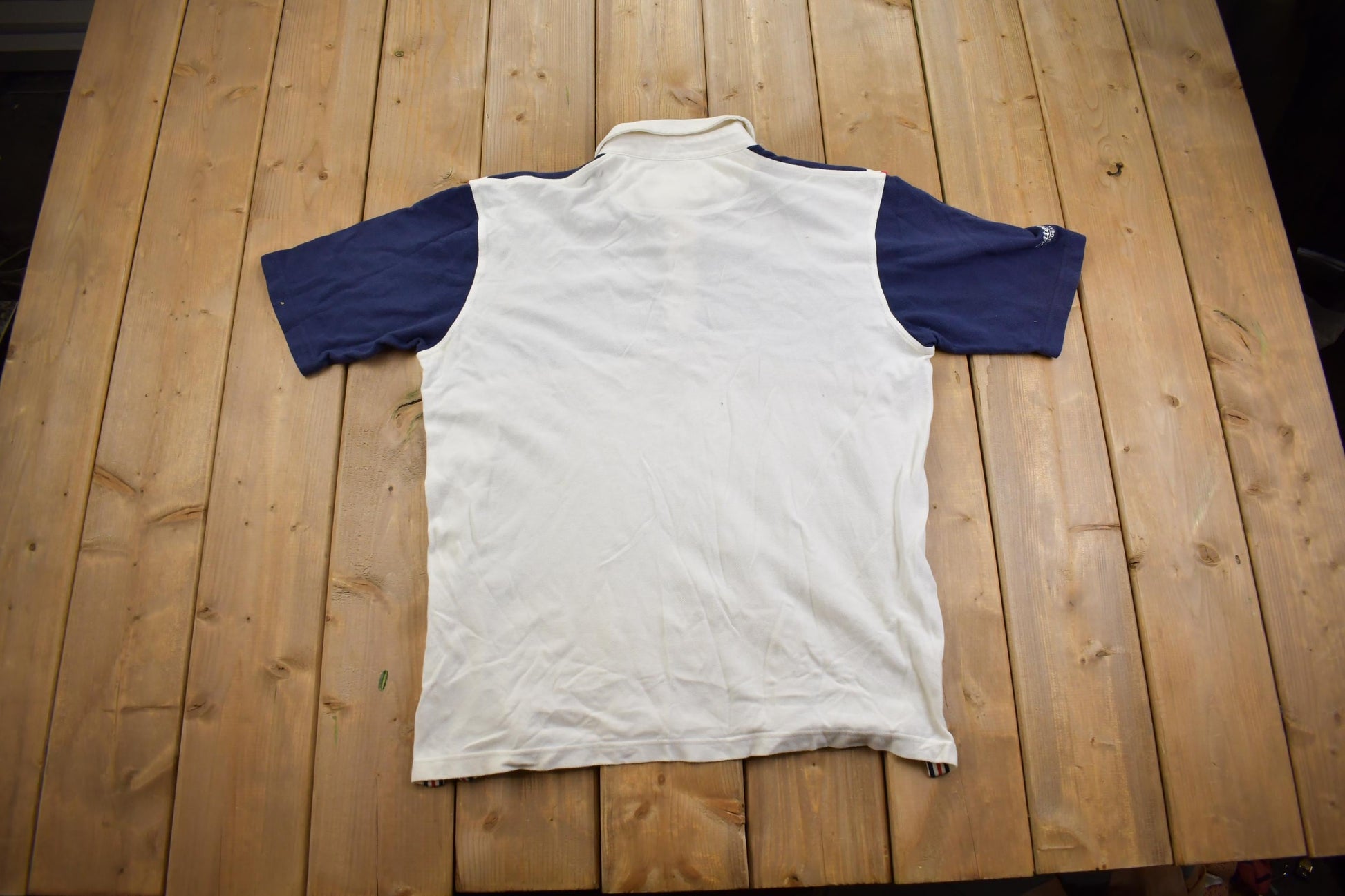 Vintage Y2K Cotton Traders Classics Union Jack Polo Shirt