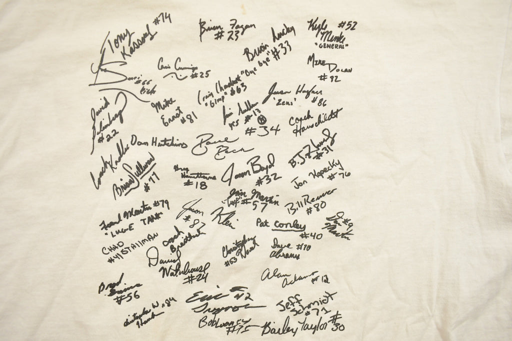 Vintage 1989 Regis Football Graphic T Shirt