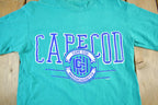 Vintage 1980s Cape Cod Mass Graphic Souvenir T Shirt Men's Small