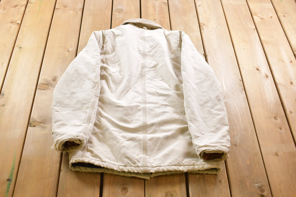 Vintage 1990s Naturally Distressed Quilted Traditional Carhartt Coat