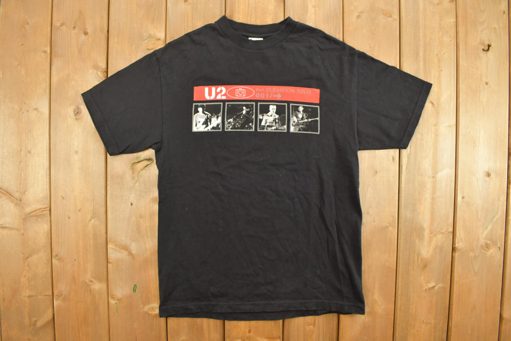 Vintage 2001 U2 Elevation Tour Rock Band Graphic T-Shirt Band U2 001