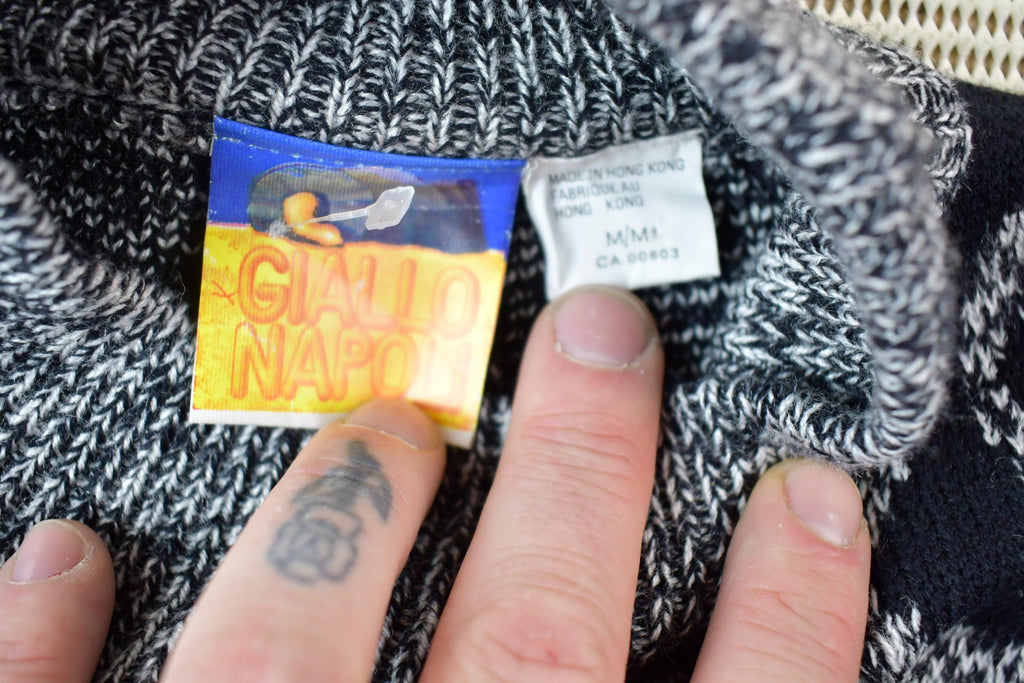 Vintage 1990s Giallo Napoli Knit Crewneck Sweater /