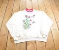 Vintage 1990s Morning Sun Bouquet Of Flowers Crewneck Sweatshirt Made In USA
