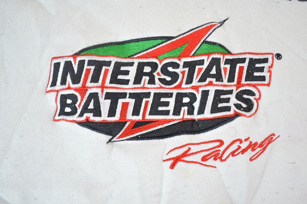 Vintage 1990s Nascar Interstate Batteries Racing Joe Gibbs 18 Crewneck Sweatshirt